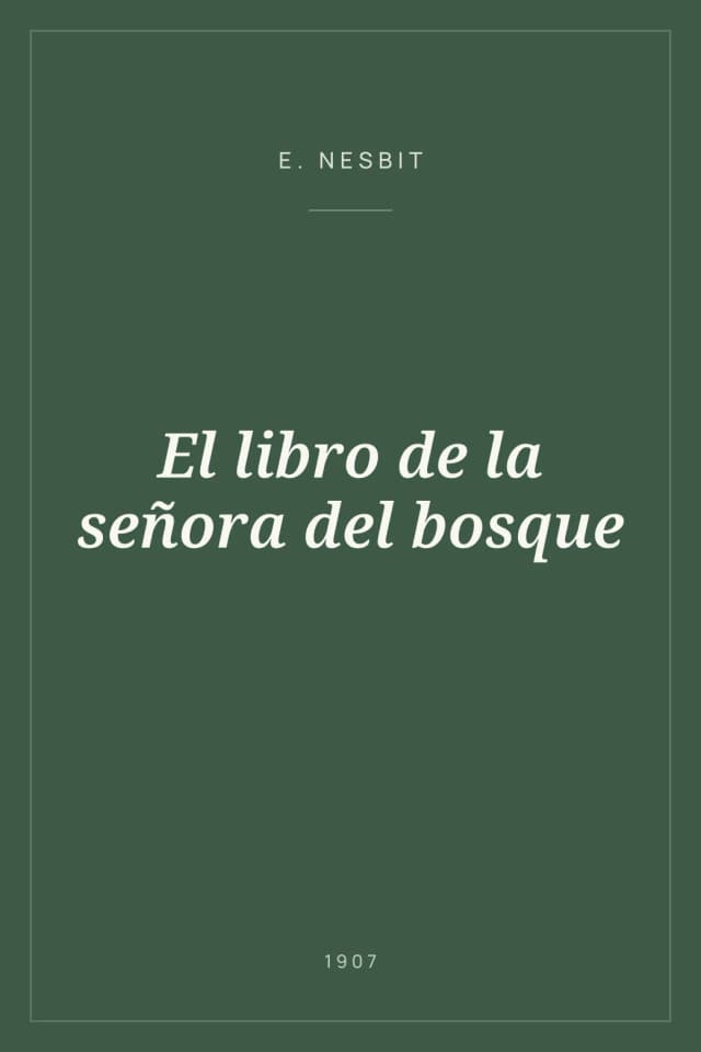 Portada de El libro de la señora del bosque