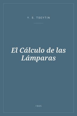 Portada de El Cálculo de las Lámparas