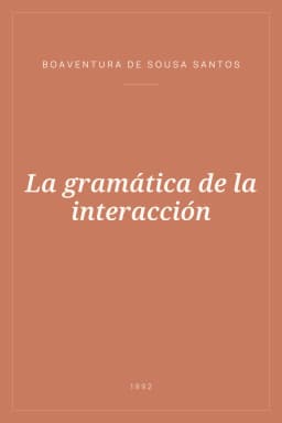 Portada de La gramática de la interacción