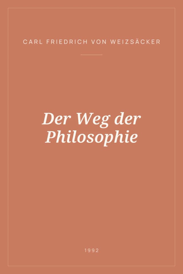 Portada de Der Weg der Philosophie