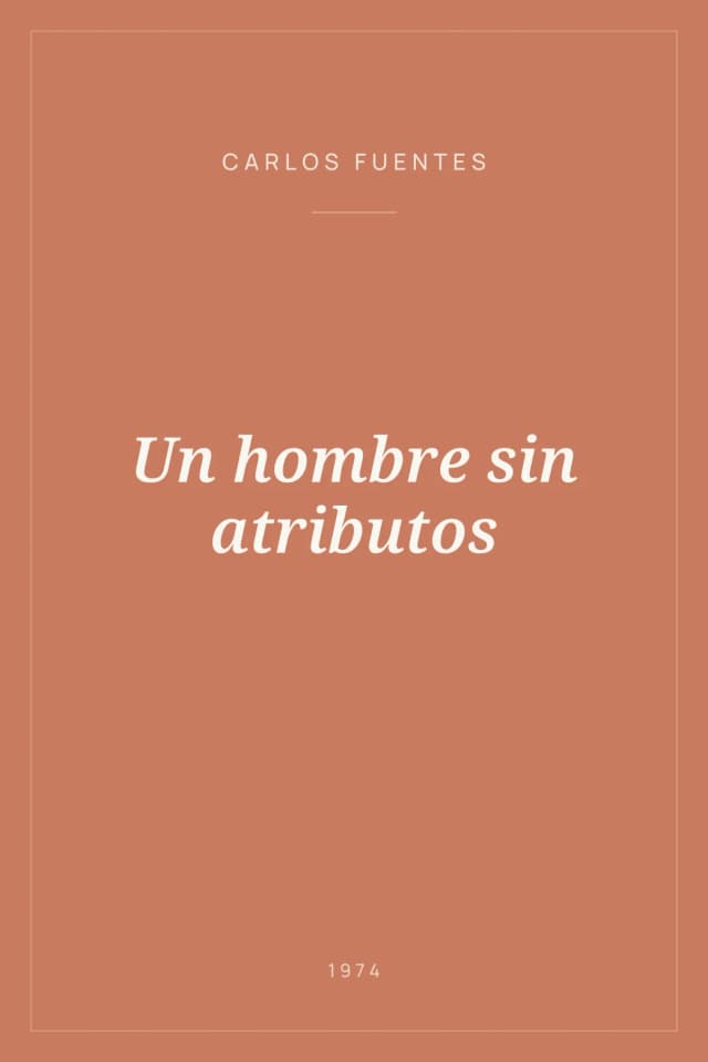 Portada de Un hombre sin atributos