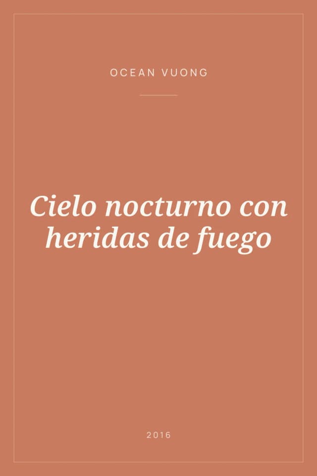 Portada de Cielo nocturno con heridas de fuego