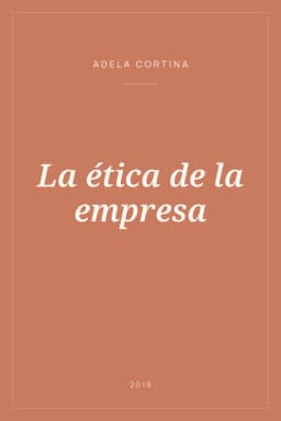 Portada de La ética de la empresa
