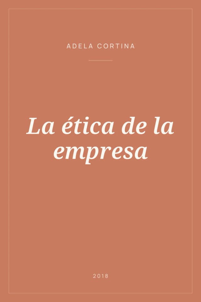 Portada de La ética de la empresa