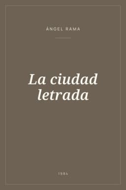 Portada de La ciudad letrada