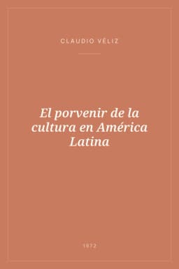 Portada de El porvenir de la cultura en América Latina