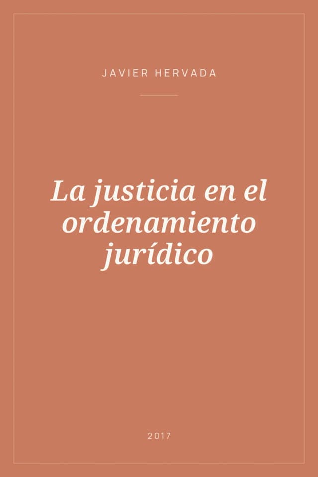 Portada de La justicia en el ordenamiento jurídico