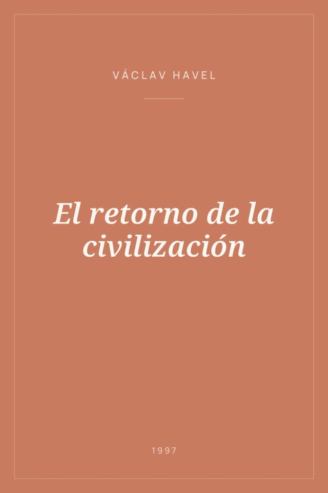 Portada de El retorno de la civilización