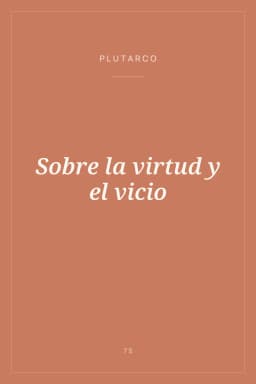 Portada de Sobre la virtud y el vicio