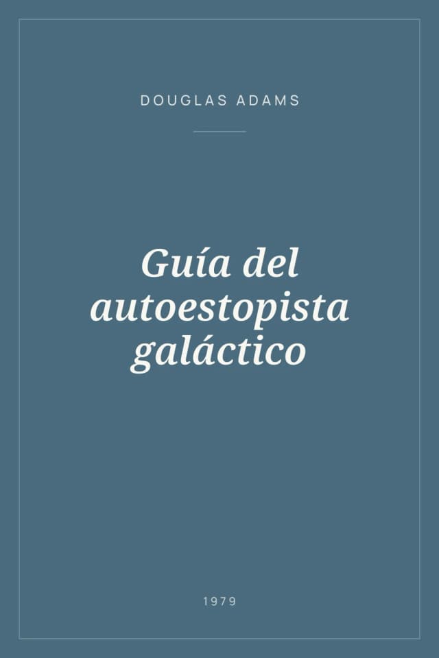 Portada de Guía del autoestopista galáctico