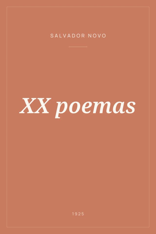 Portada de XX poemas