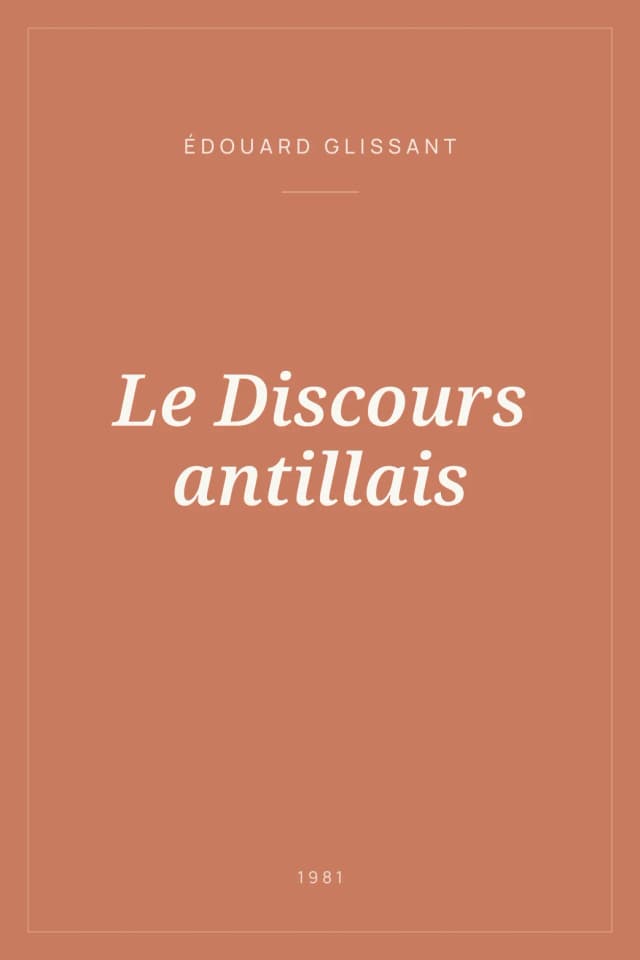 Portada de Le Discours antillais