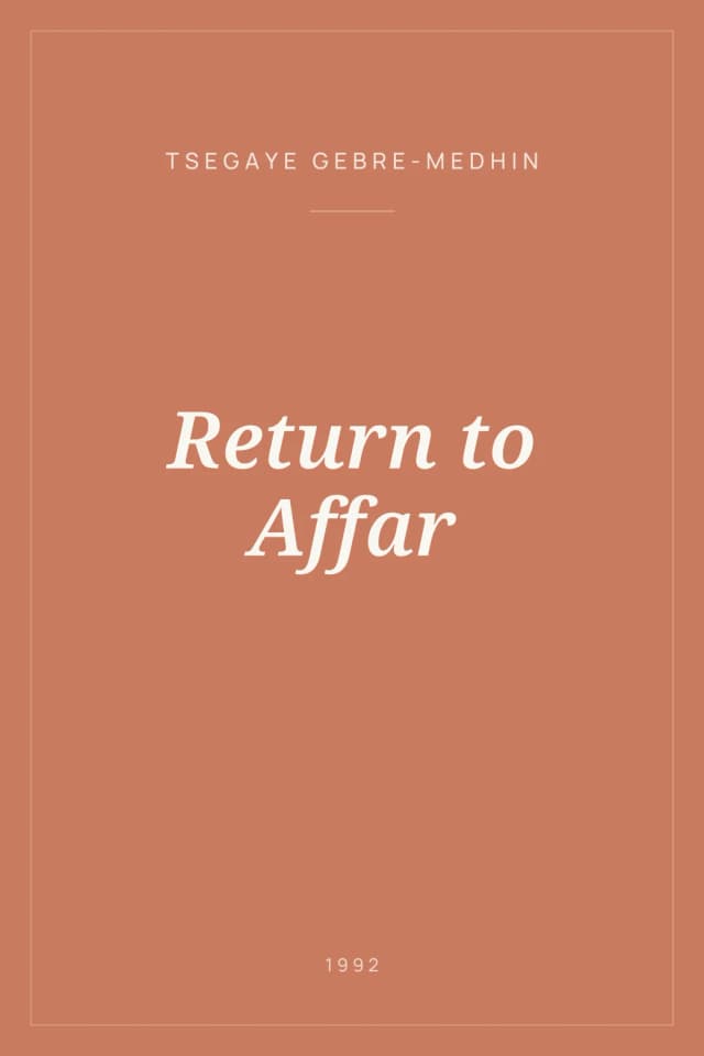 Portada de Return to Affar