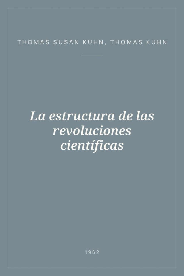 Portada de La estructura de las revoluciones científicas