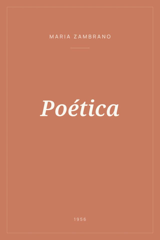 Portada de Poética