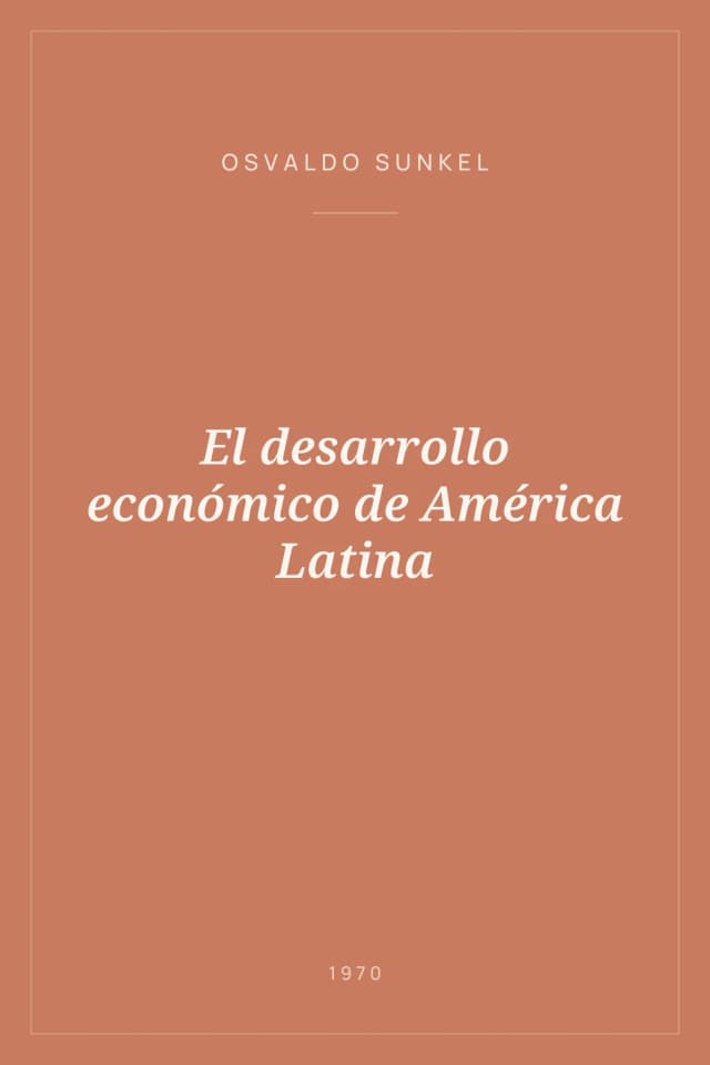Portada de El desarrollo económico de América Latina