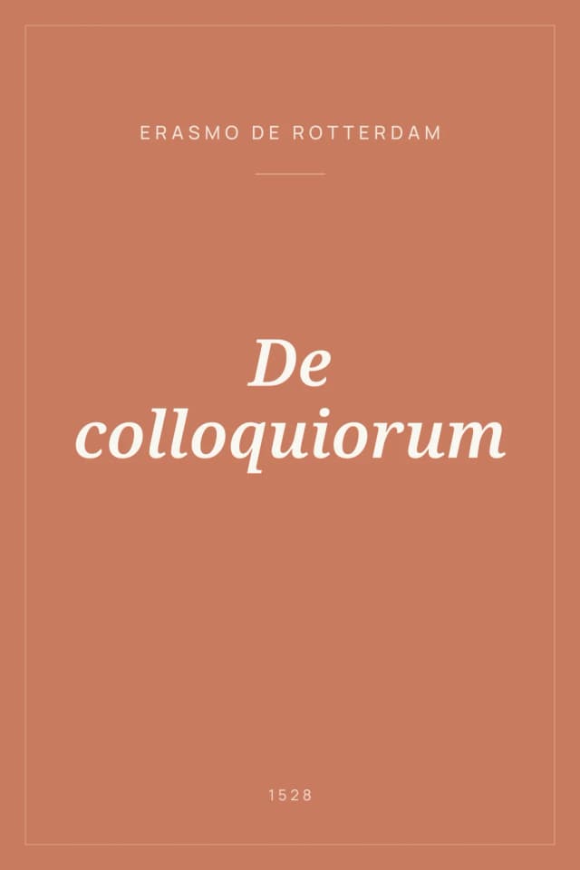 Portada de De colloquiorum