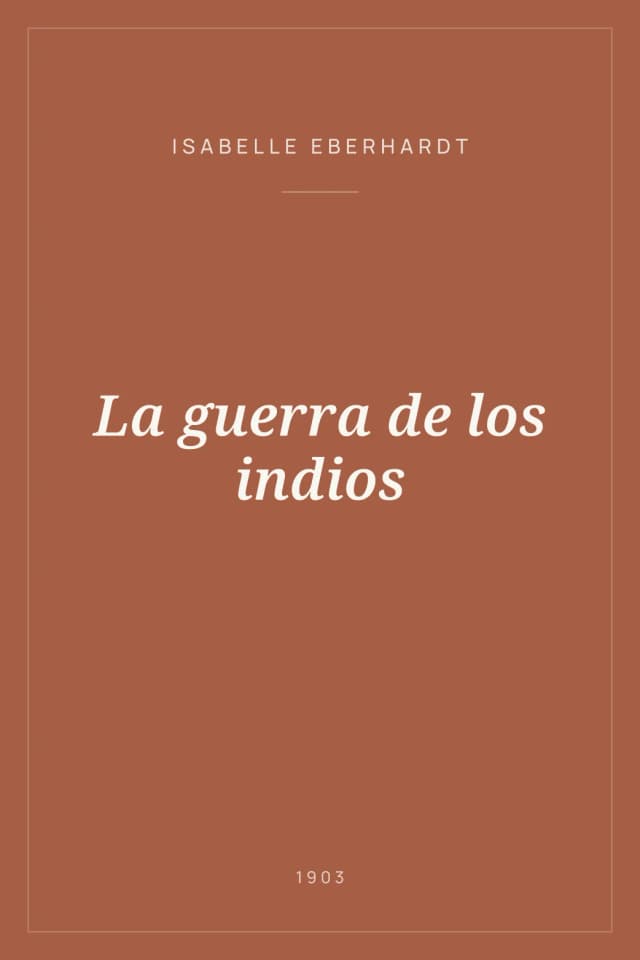 Portada de La guerra de los indios