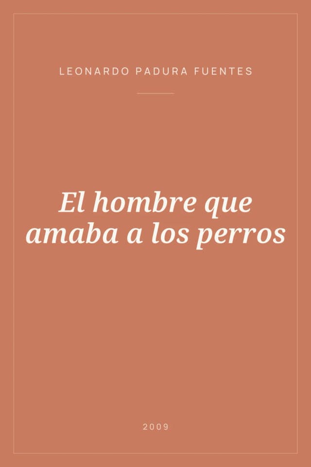 Portada de El hombre que amaba a los perros