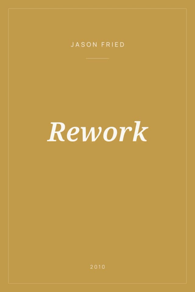 Portada de Rework