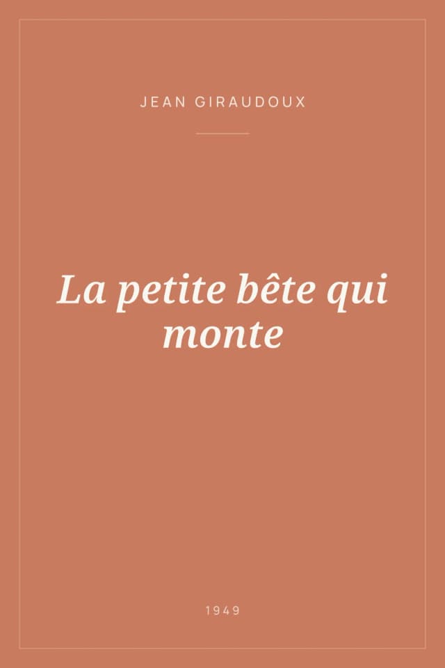 Portada de La petite bête qui monte