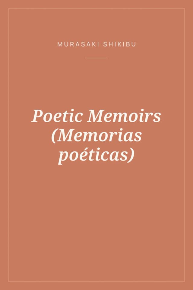 Portada de Poetic Memoirs (Memorias poéticas)