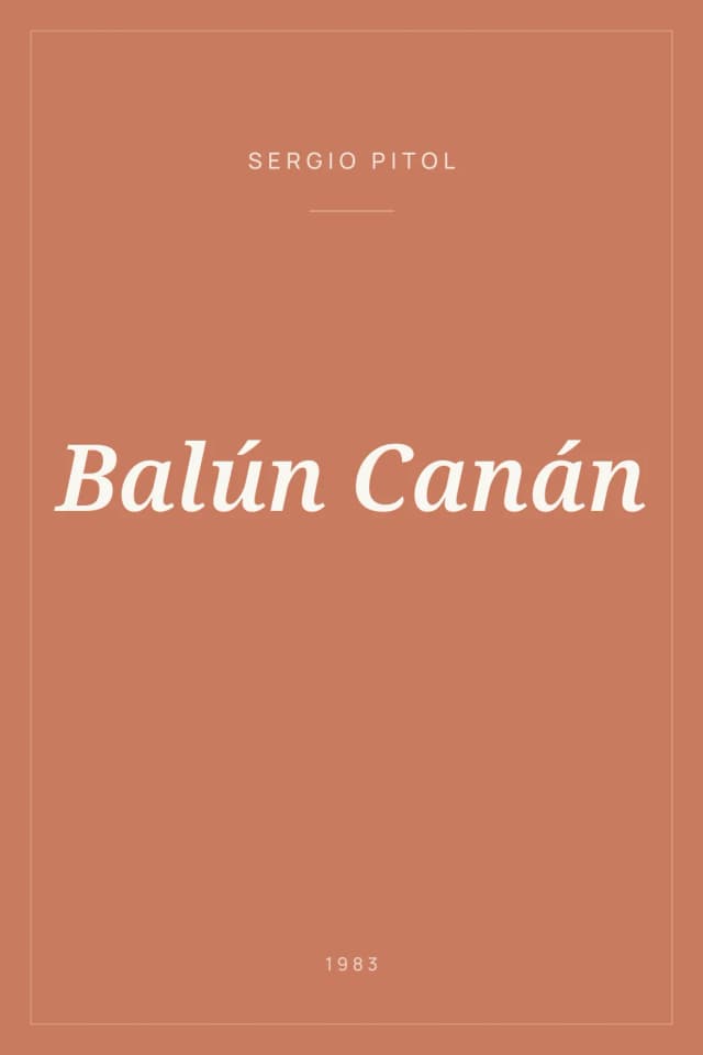 Portada de Balún Canán