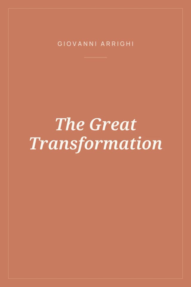 Portada de The Great Transformation