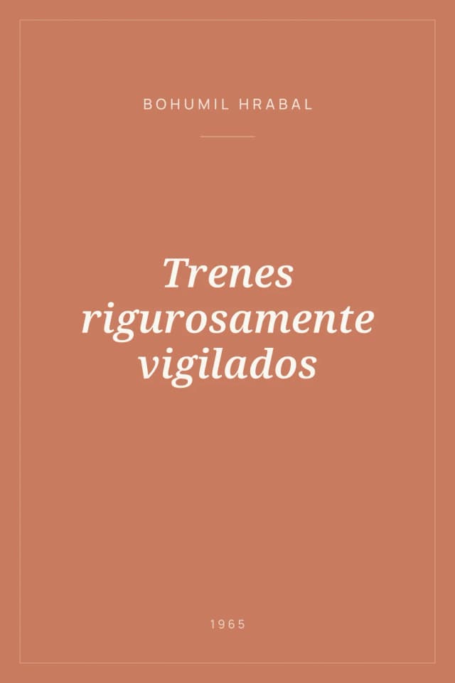 Portada de Trenes rigurosamente vigilados