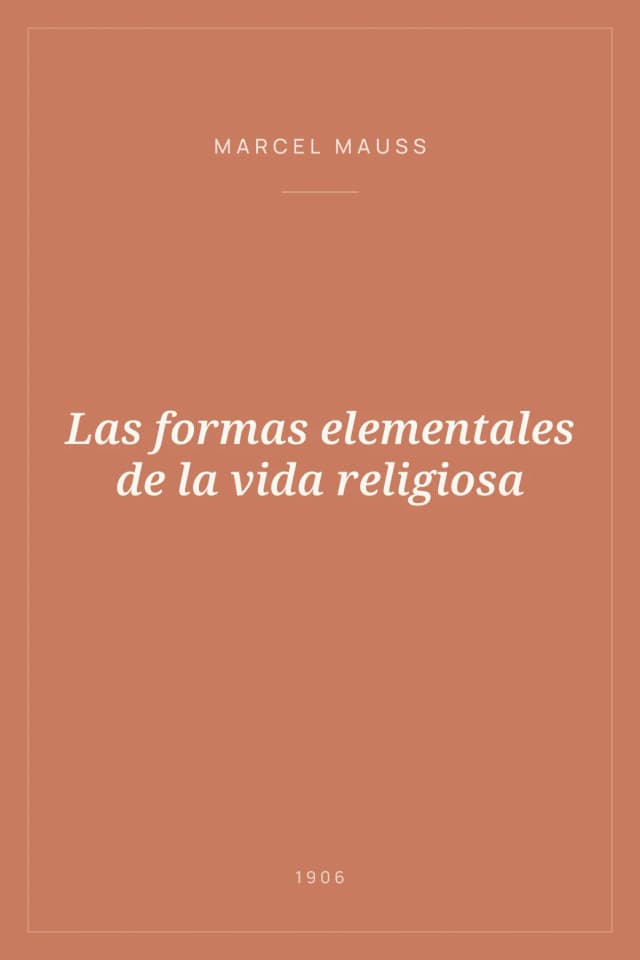Portada de Las formas elementales de la vida religiosa