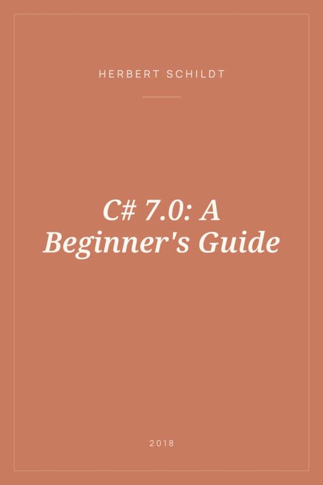 Portada de C# 7.0: A Beginner's Guide