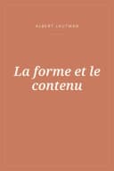 Portada de La forme et le contenu