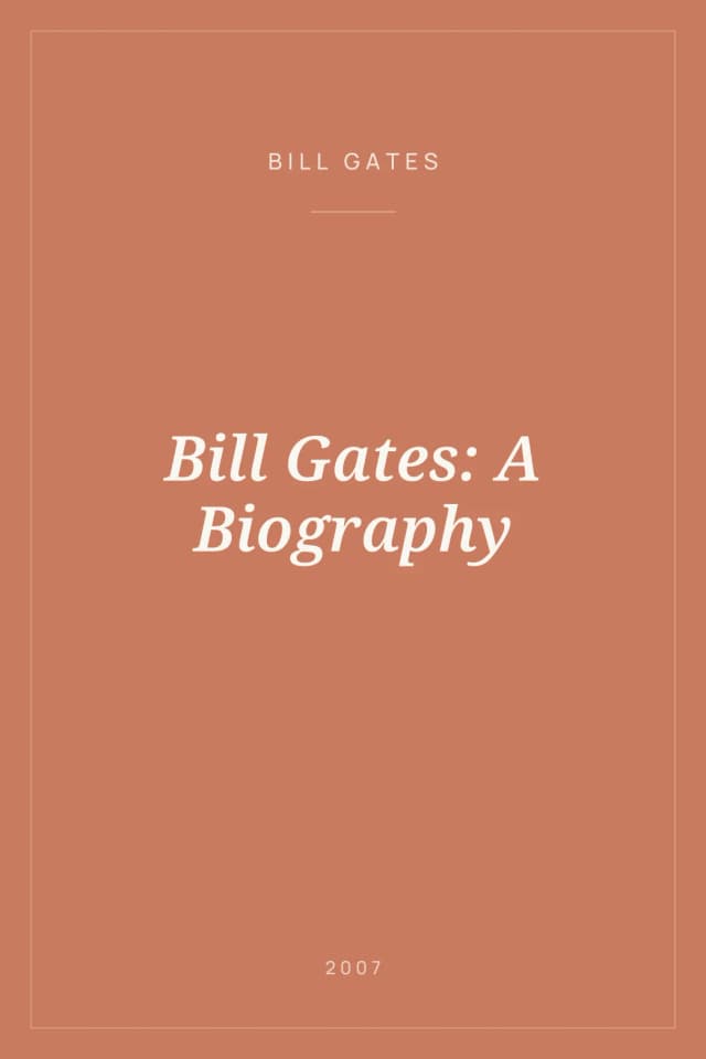 Portada de Bill Gates: A Biography