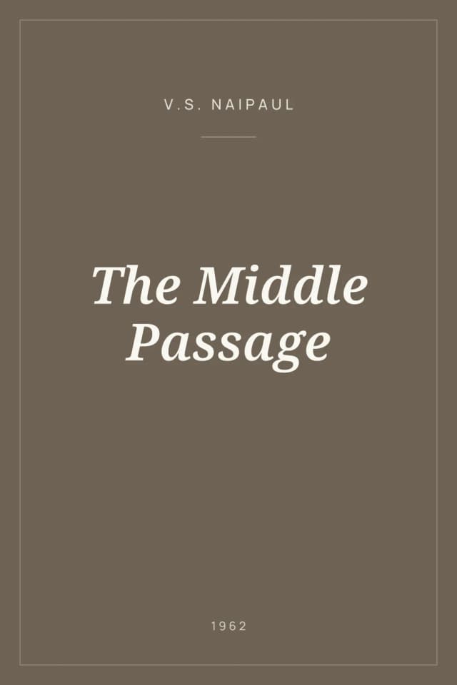 Portada de The Middle Passage