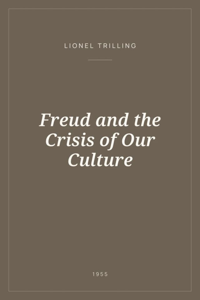 Portada de Freud and the Crisis of Our Culture