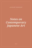 Portada de Notes on Contemporary Japanese Art
