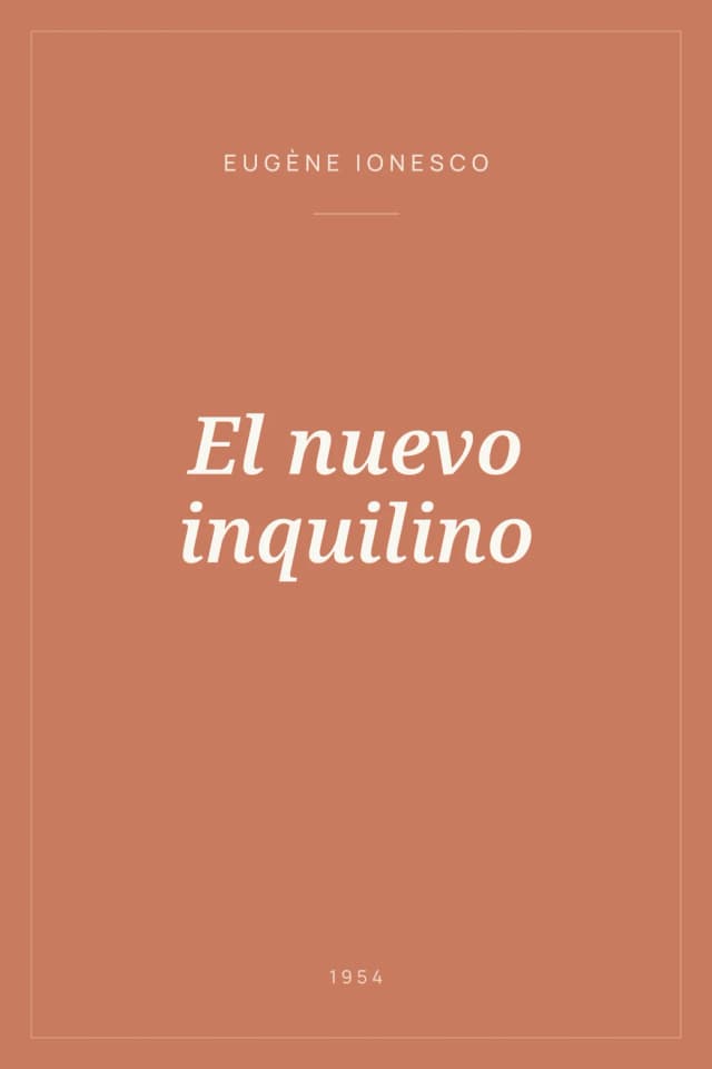 Portada de El nuevo inquilino
