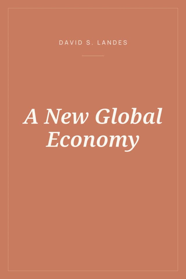 Portada de A New Global Economy