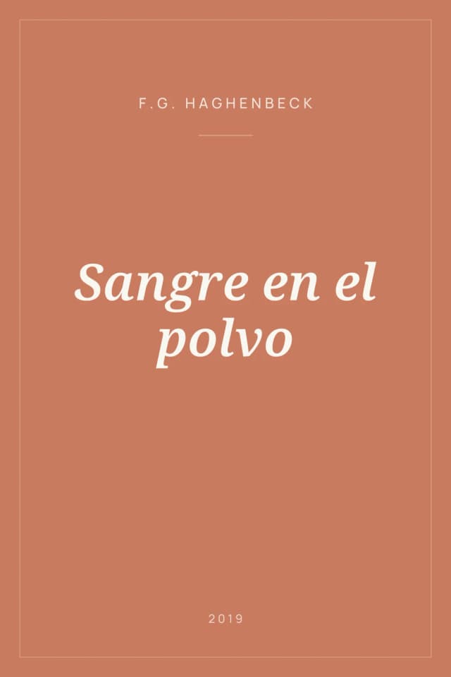 Portada de Sangre en el polvo