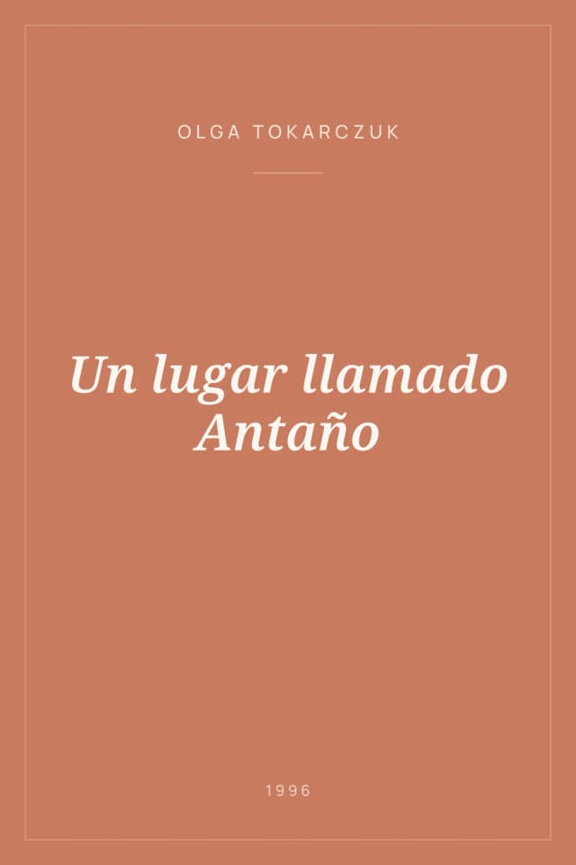 Portada de Un lugar llamado Antaño