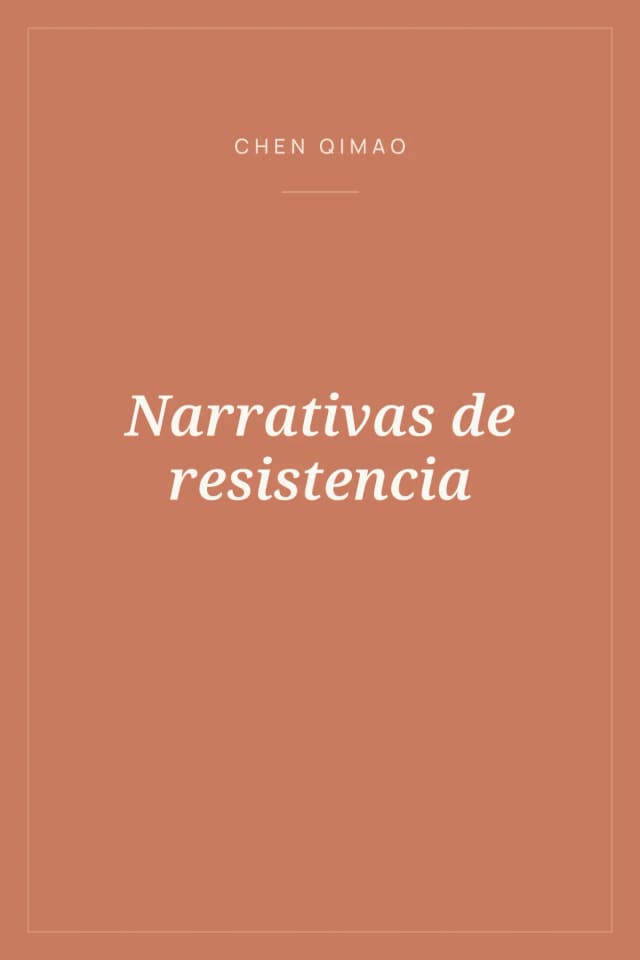 Portada de Narrativas de resistencia