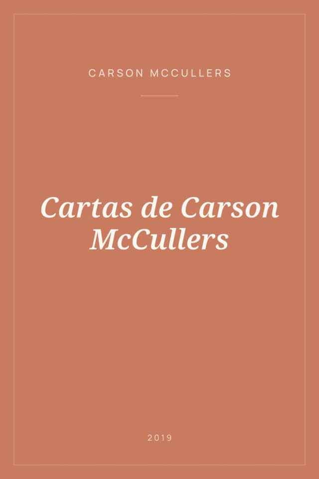 Portada de Cartas de Carson McCullers