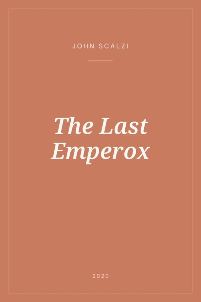 Portada de The Last Emperox