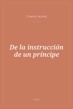 Portada de De la instrucción de un príncipe