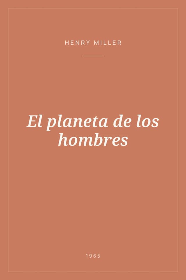 Portada de El planeta de los hombres