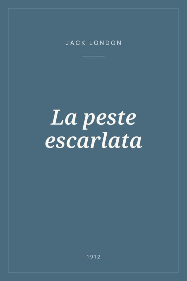 Portada de La peste escarlata