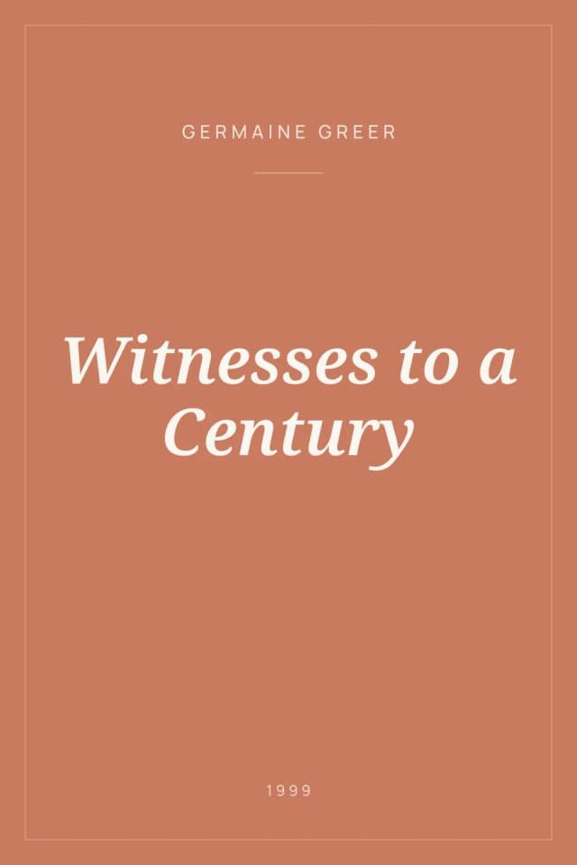 Portada de Witnesses to a Century