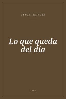Portada de Lo que queda del día