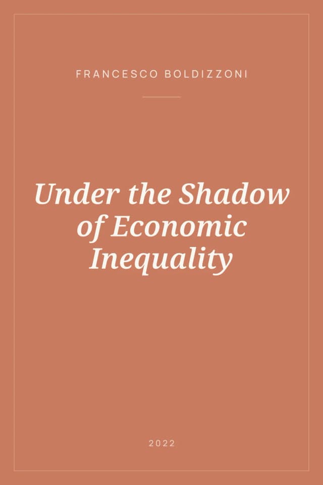 Portada de Under the Shadow of Economic Inequality