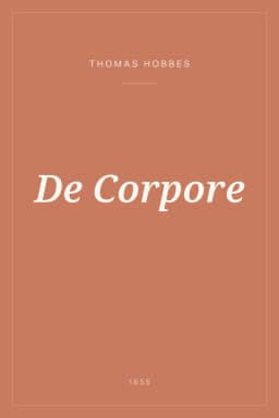 Portada de De Corpore